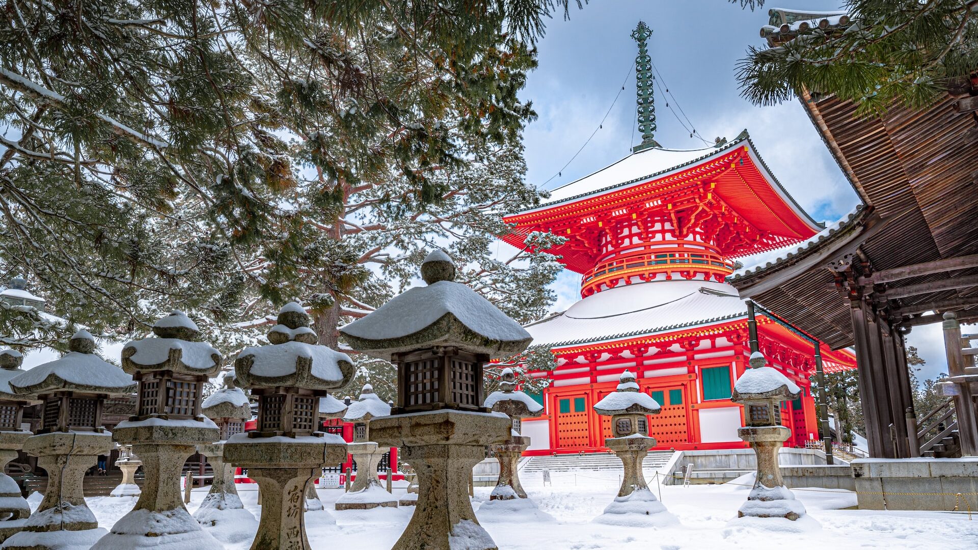 Winter In Mount Koya