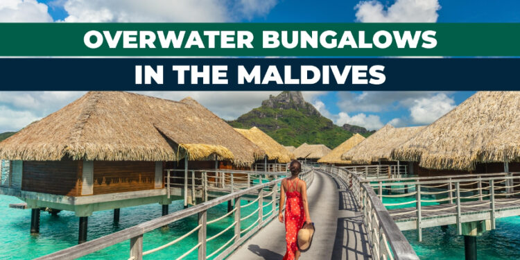 Maldives overwater bungalows