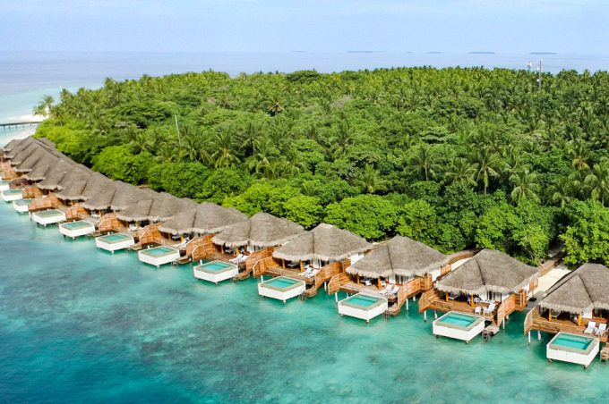Dusit Thani Maldives Aerial view