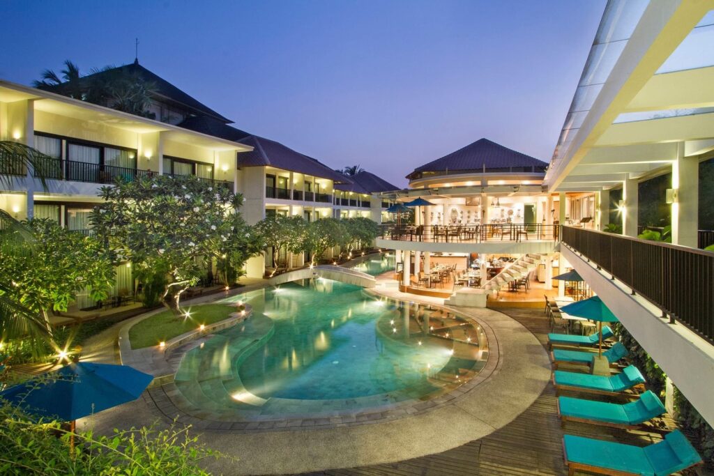Away Bali Legian Camakila resort and pool