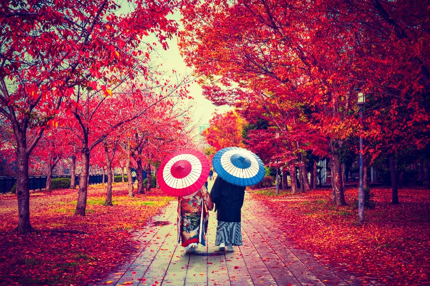 Japan a best honeymoon destination in October