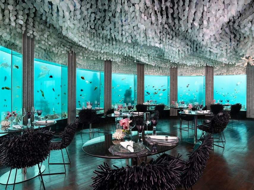 Subsix a best underwater restaurant in Maldives