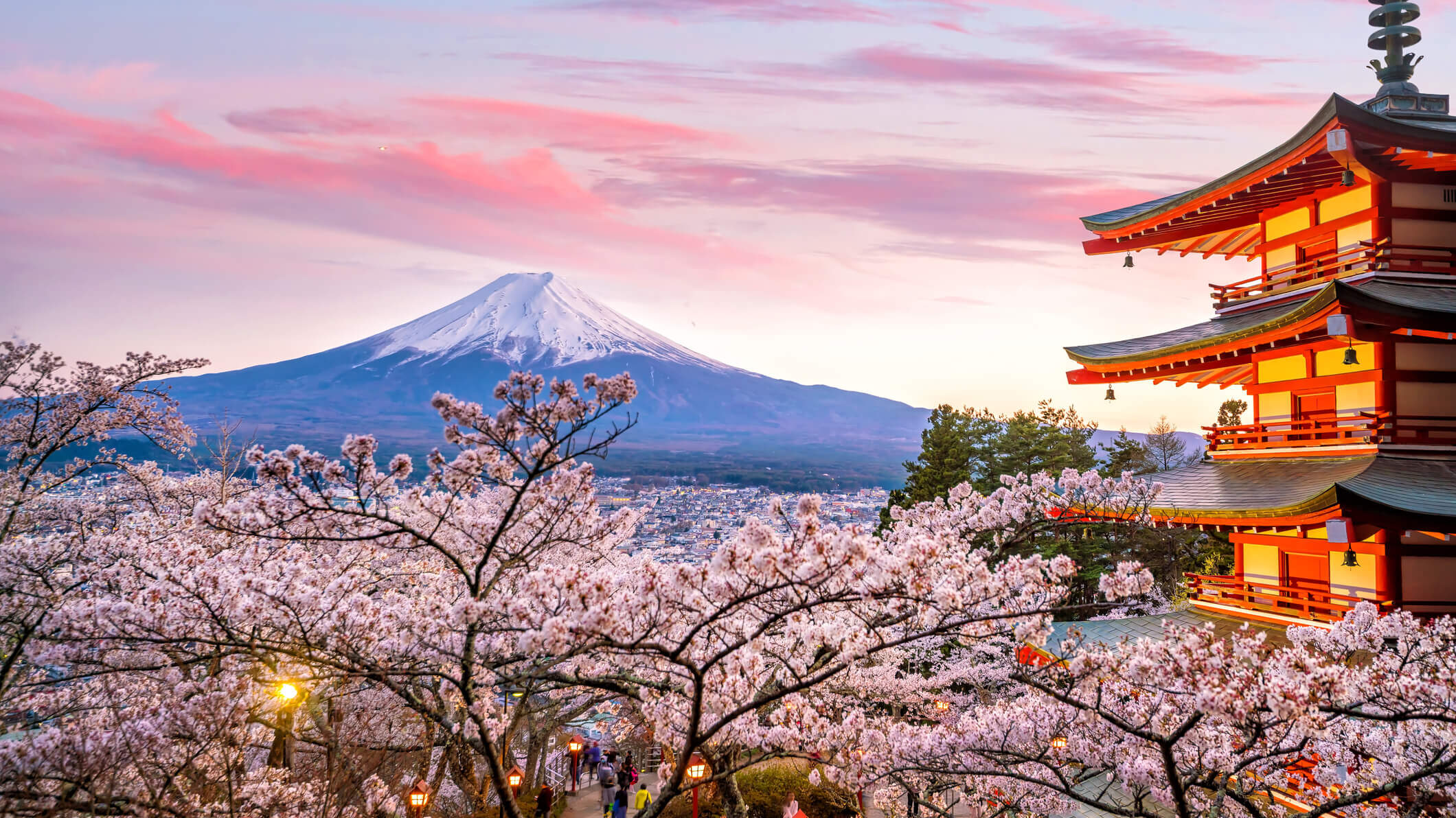 Mount Fuji and Red Pagoda