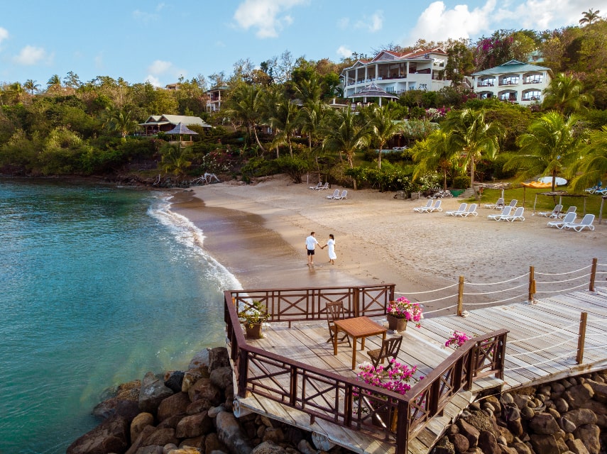 St Lucia a best honeymoon destination in August