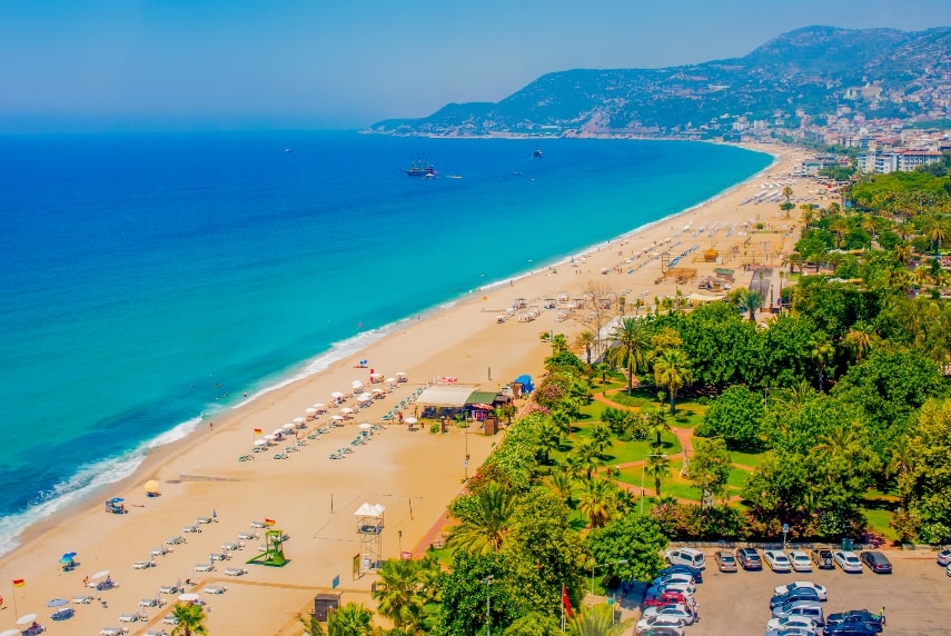 Kleopatra Beach a best beach in Turkey