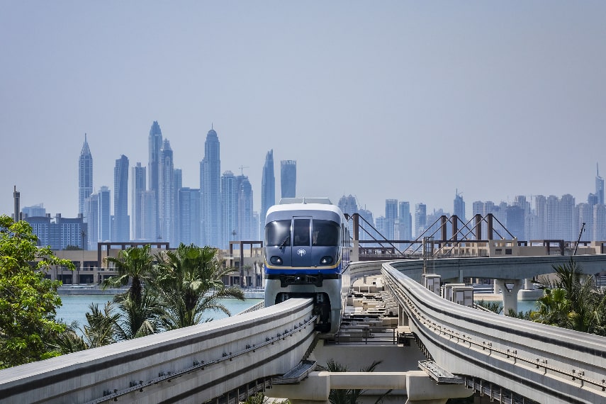 Ride the Palm Jumeirah Monorail