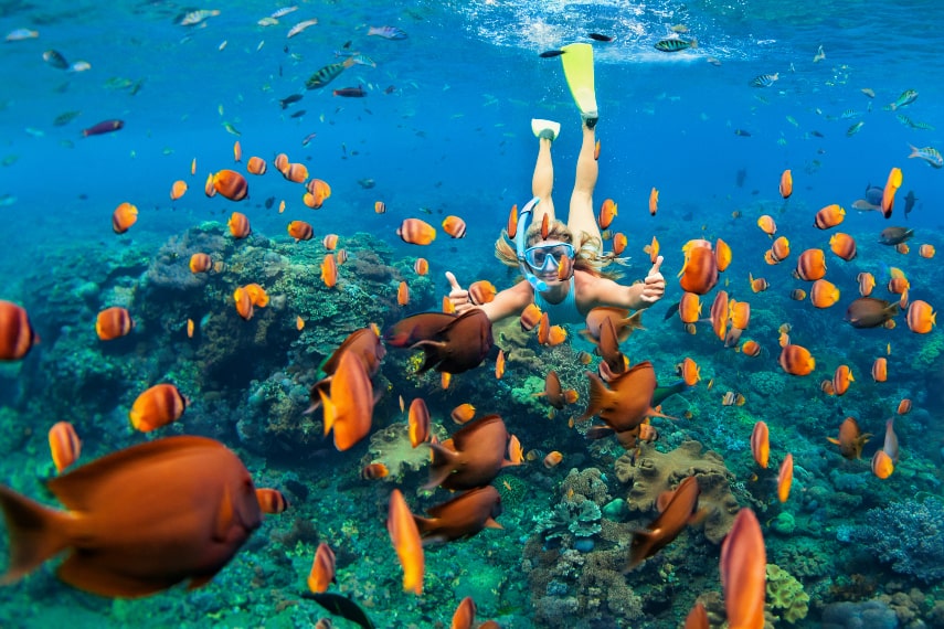Go Snorkelling a best things to do in Bali
