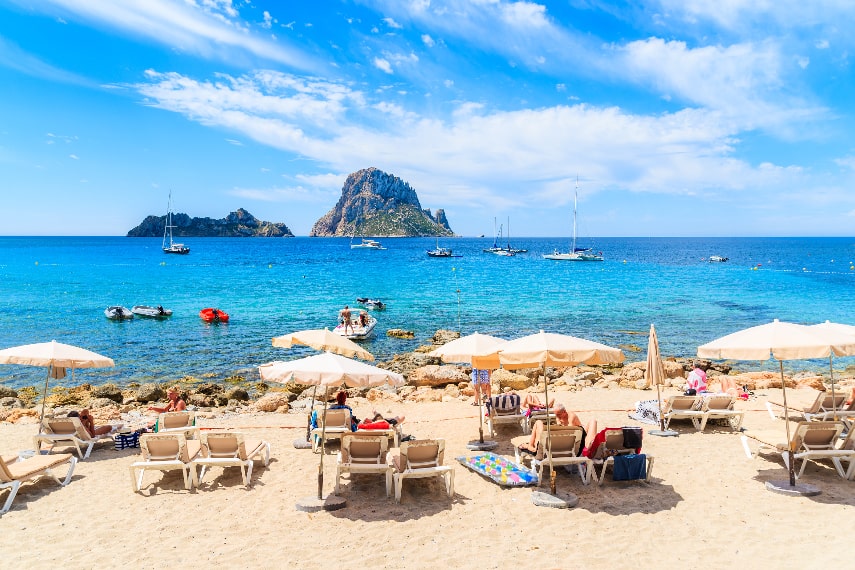 Ibiza a warmest destination in April in Europe
