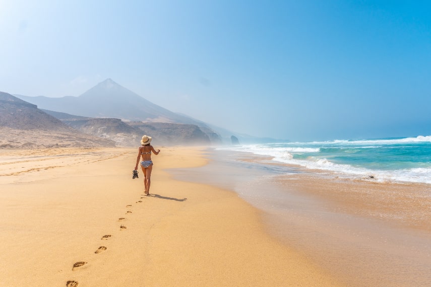 The Canary Islands a warmest destination in April in Europe