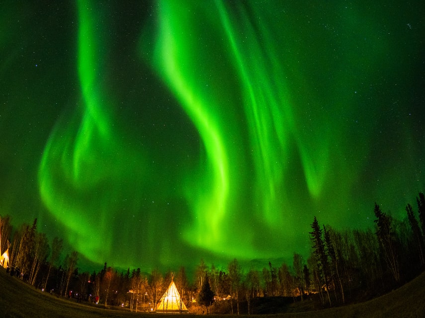 Yellowknife, Canada a best place to see northern lights