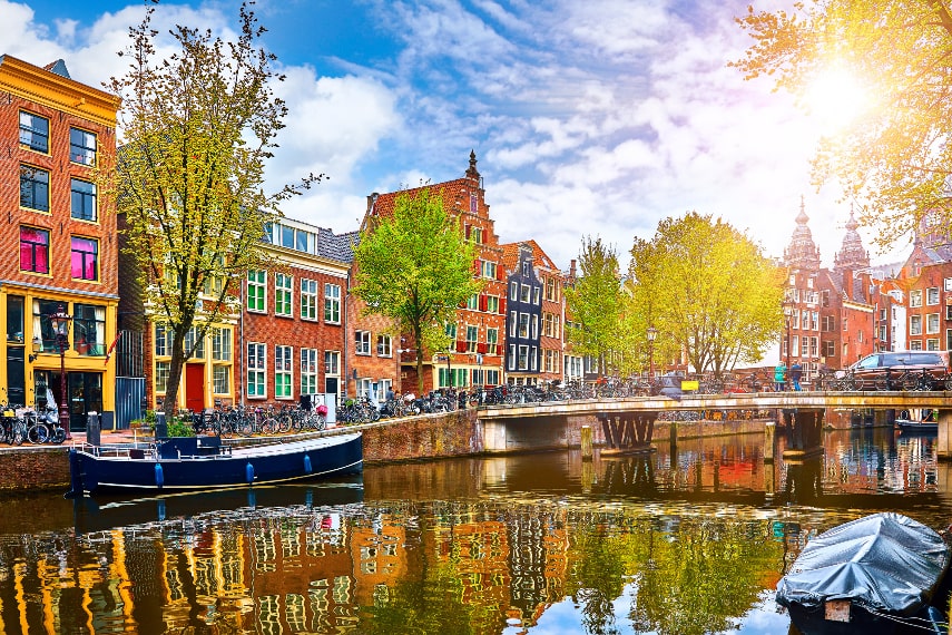 Amsterdam, Netherlands a best warmest destination in Europe in May