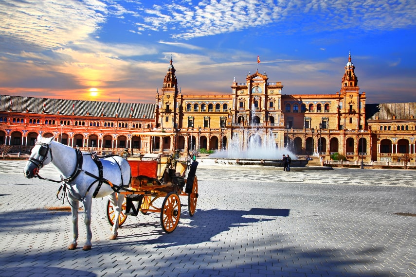 Seville, Spain a best warmest destination in Europe in May