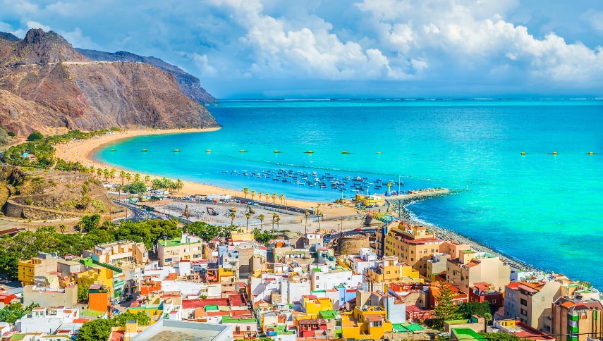Tenerife a best warm place to visit in February in Europe