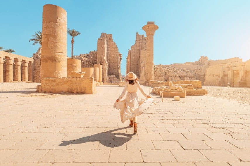 Karnak temple in the heritage city of Luxor in Egypt
