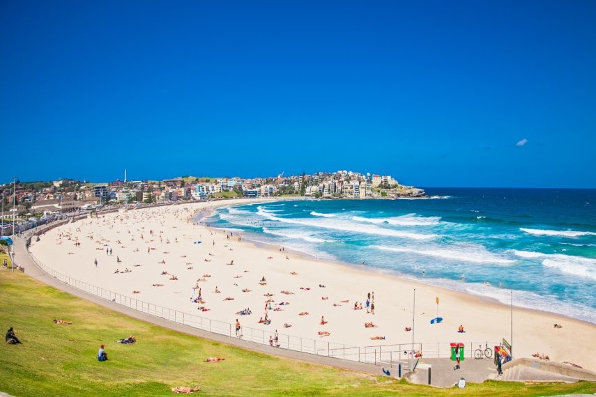 Bondi Beach in Australia in March
