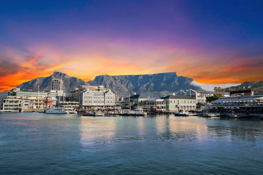 Table mountain, South Africa in March