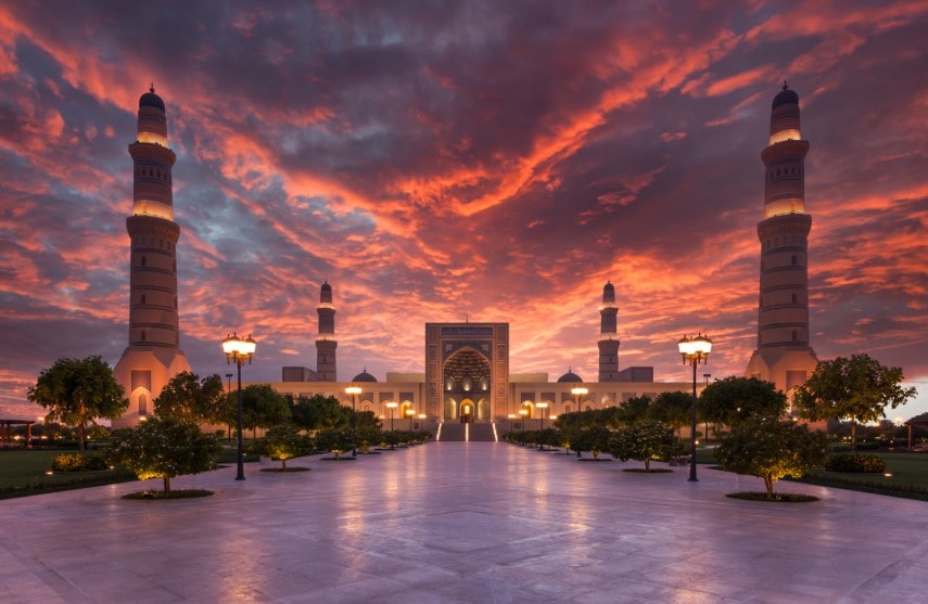 Muscat’s Sultan qaboos grand Mosque